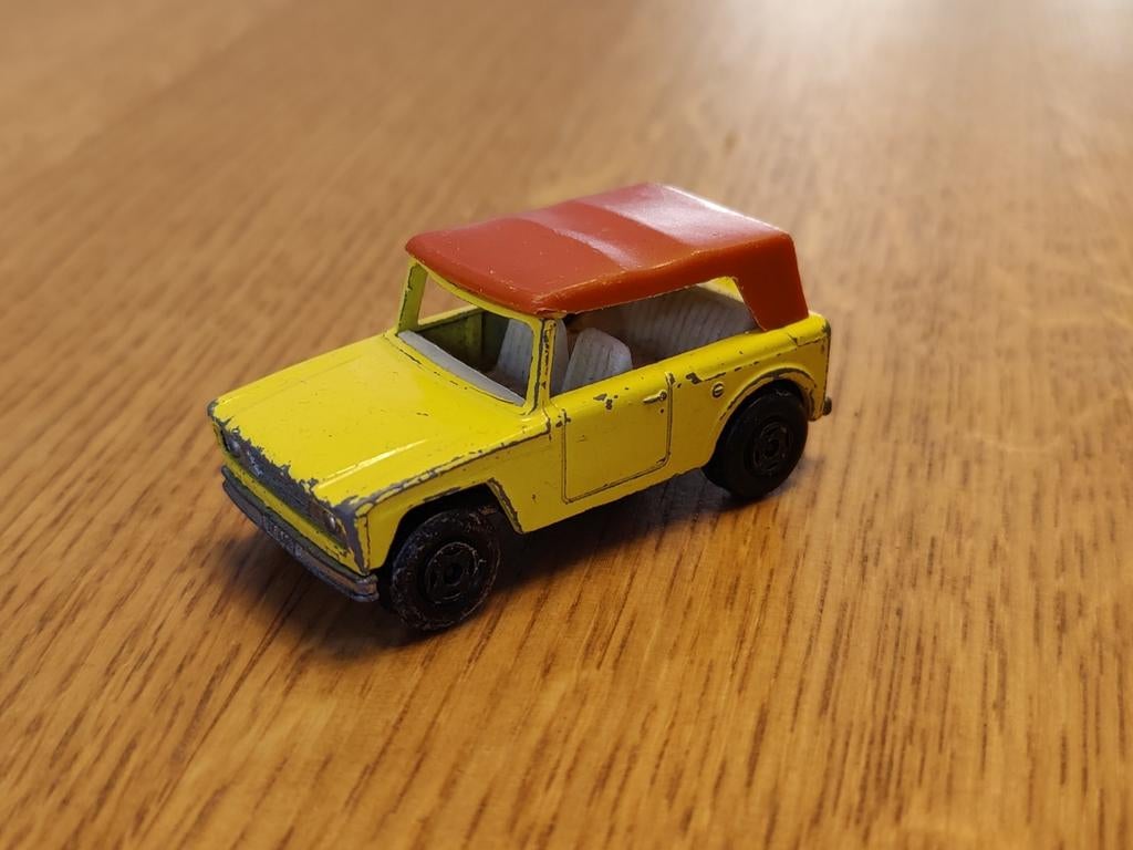 Matchbox JEEP Field Car GEEL, Ophalen of Verzenden, Zo goed als nieuw, Auto