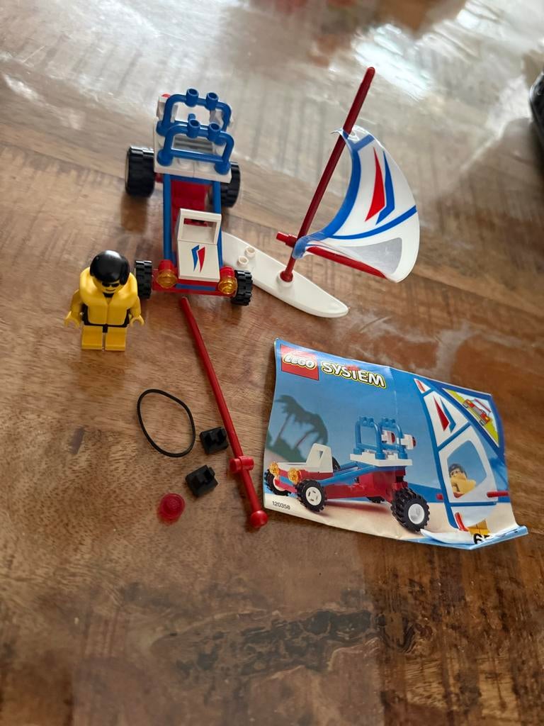 Lego System 6533 Strand Buggy met Surfer en Zeilplank, Kinderen en Baby's, Speelgoed | Duplo en Lego, Gebruikt, Overige thema's