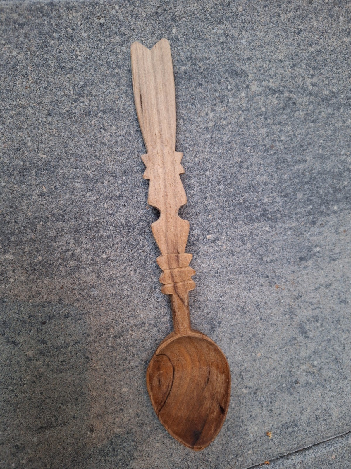 Decoratieve houten lepel - handgesneden, Ophalen of Verzenden