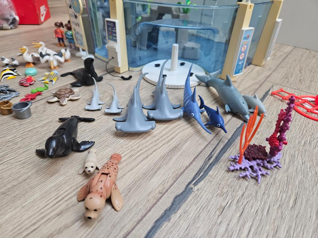 Playmobil Zee Aquarium met veel dieren en figuren, Ophalen of Verzenden, Gebruikt, Complete set