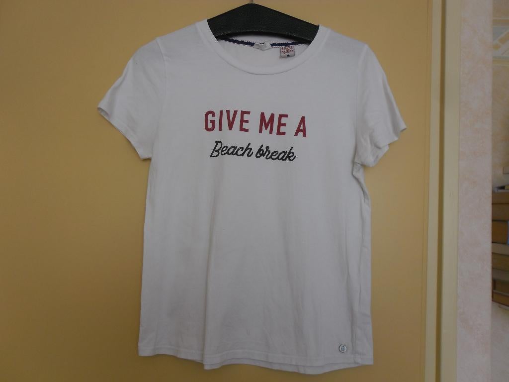 z.g.a.n. t-shirt. Maat S, Anti Blue, Wit, Ophalen of Verzenden, Zo goed als nieuw