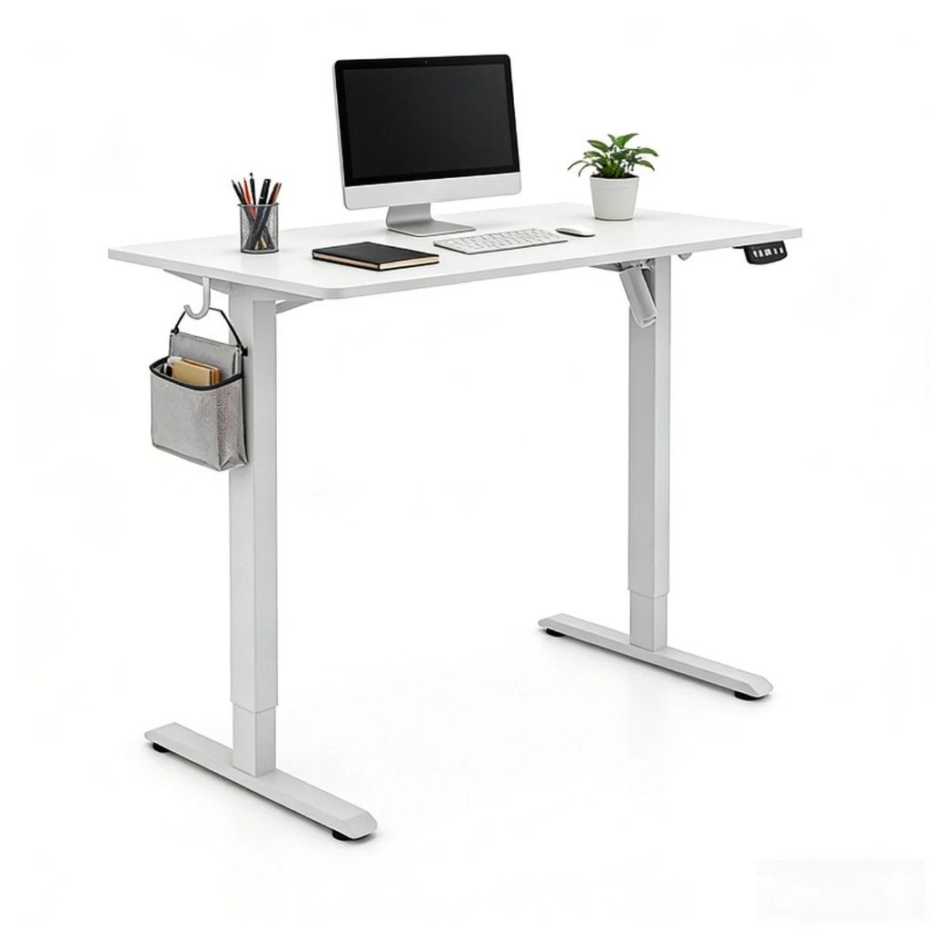 Ochama X elektrisch zit-sta bureau 120x60, Ophalen, 120 cm, Metaal, Nieuw