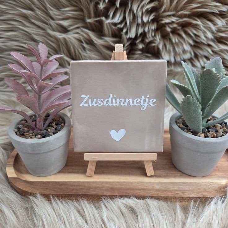 Nieuw tegeltje met tekst - Zonder houder, Ophalen of Verzenden