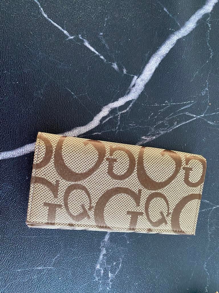 Guess sleuteletui met G-logo patroon, Ophalen of Verzenden, Gebruikt, Bruin, Guess