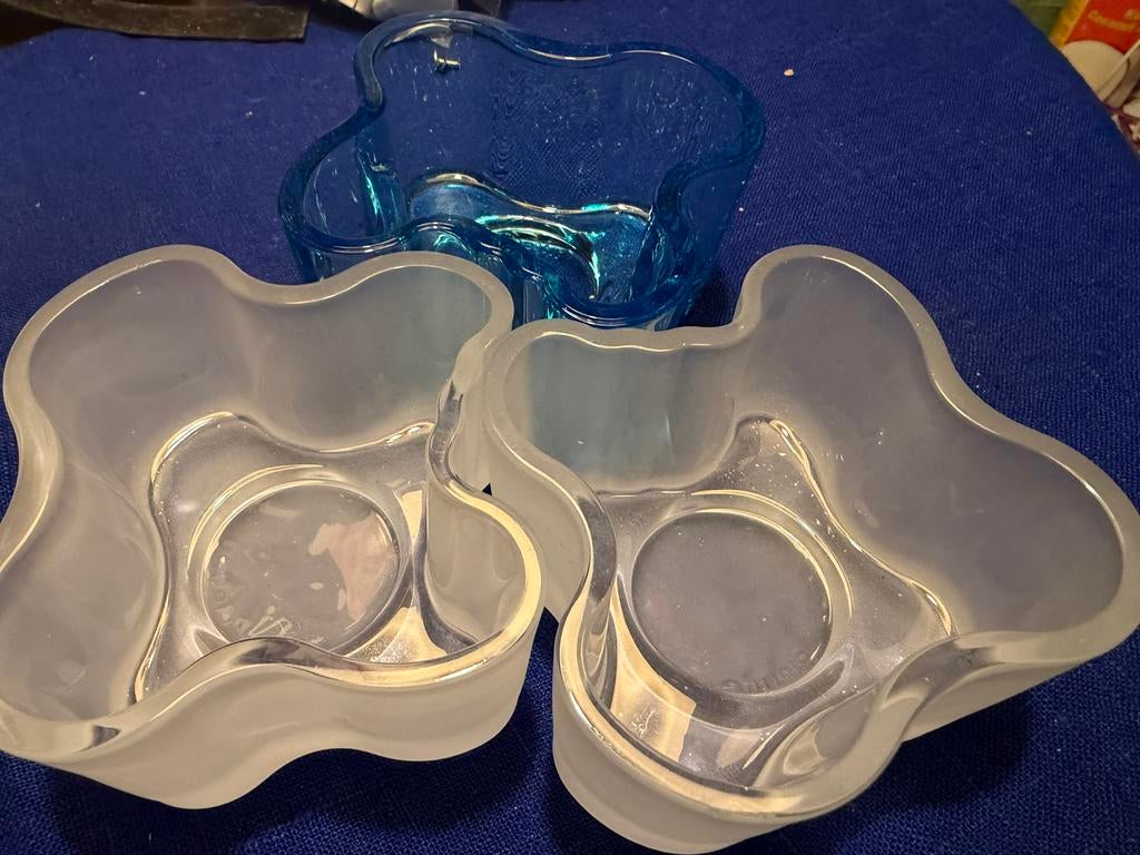 Iittala Alvar Aalto, Huis en Inrichting, Woonaccessoires | Schalen en Manden, Ophalen, Zo goed als nieuw, Rond, Glas