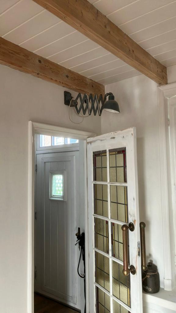 Originele siemens schaarlamp, Huis en Inrichting, Lampen | Wandlampen, Ophalen of Verzenden, Gebruikt