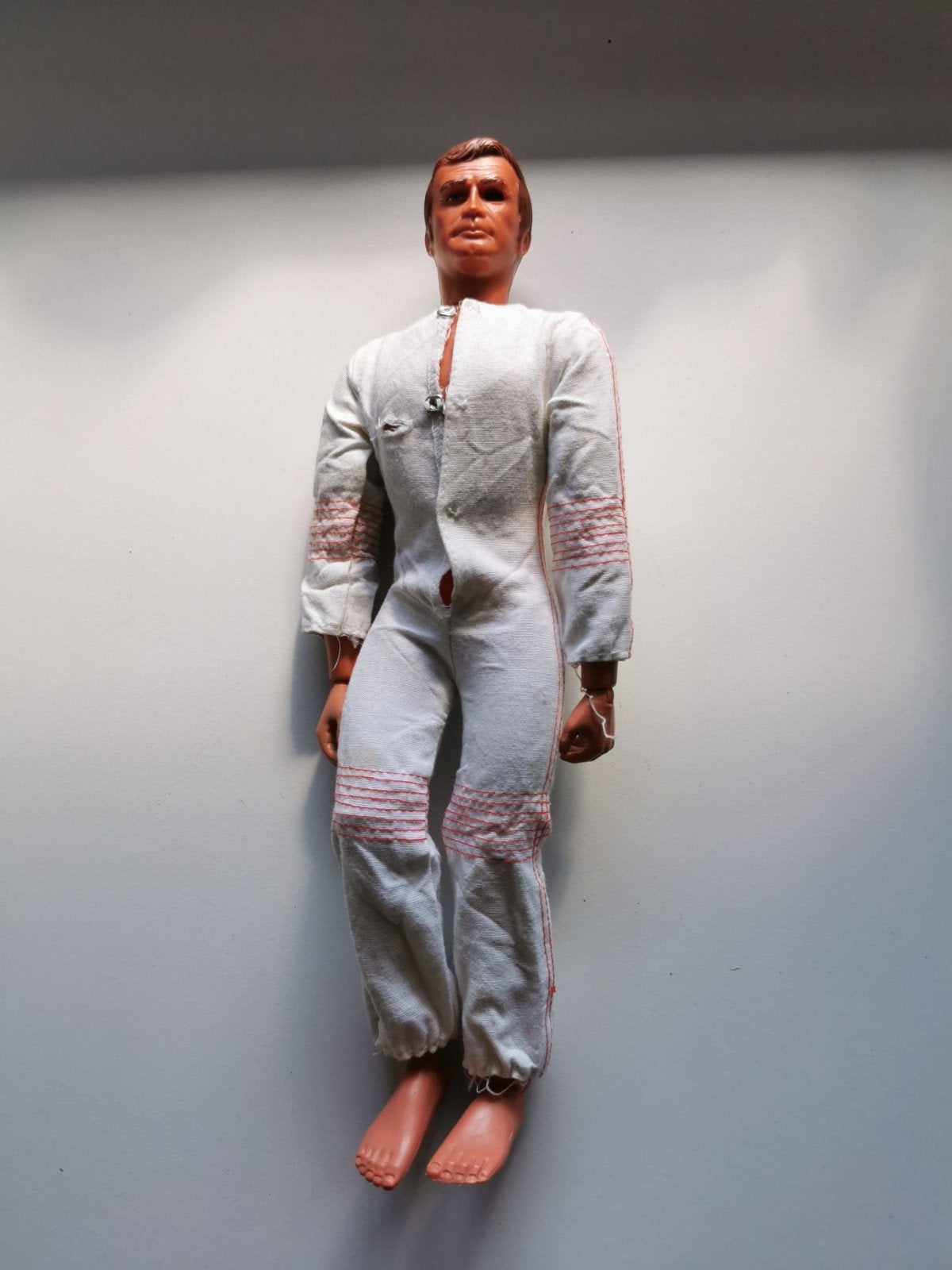 Vintage Bionic Man actiefiguur met outfit (1975), Ophalen of Verzenden, Gebruikt