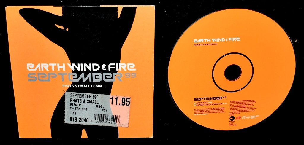 Earth, Wind & Fire - September - Phats & Small Remix (2 Trac, Ophalen of Verzenden, Zo goed als nieuw, R&B en Soul