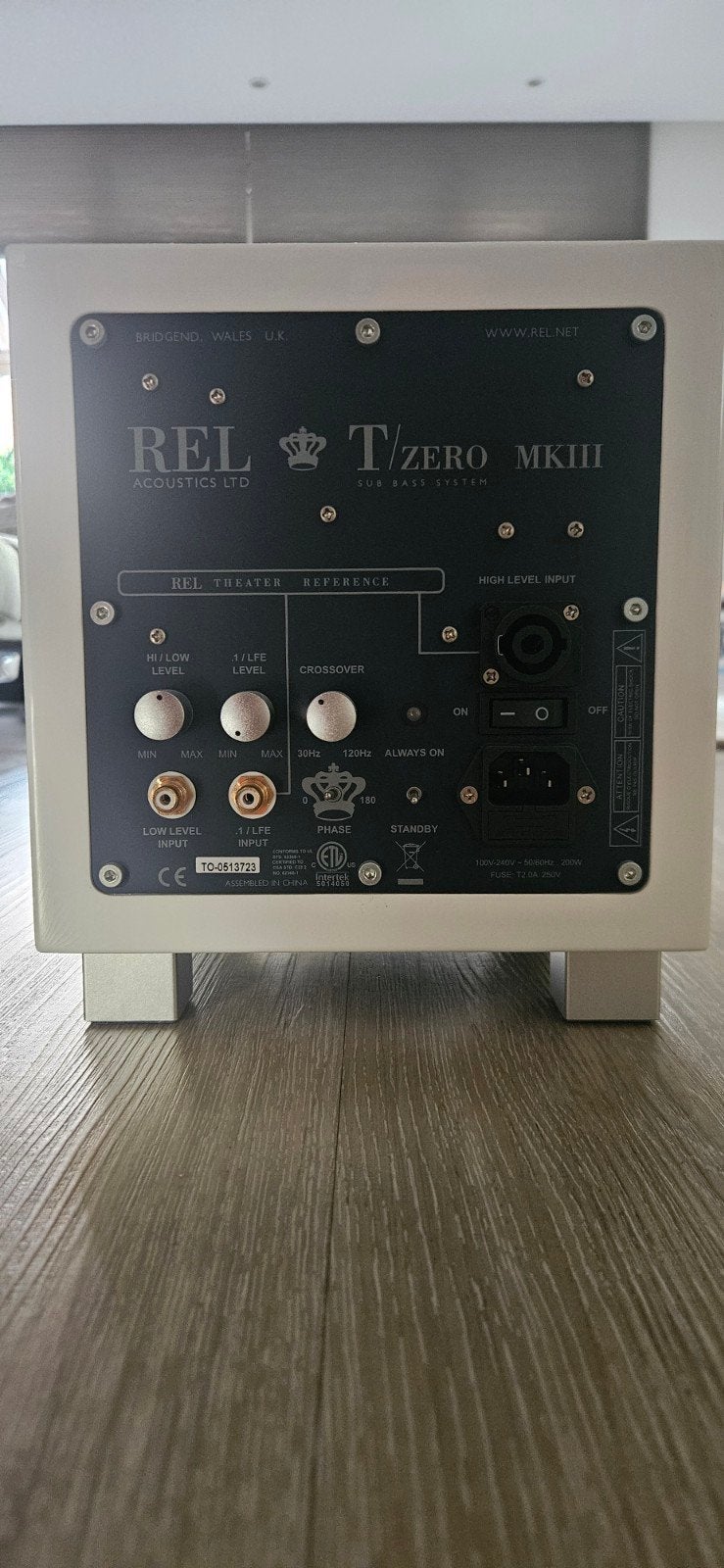 REL T/ZERO MKIII Subwoofer - Wit, Zo goed als nieuw