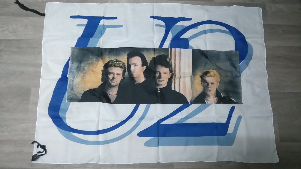 U2 Bono artiest vlag muziek vintage concert banner, Verzenden, Zo goed als nieuw