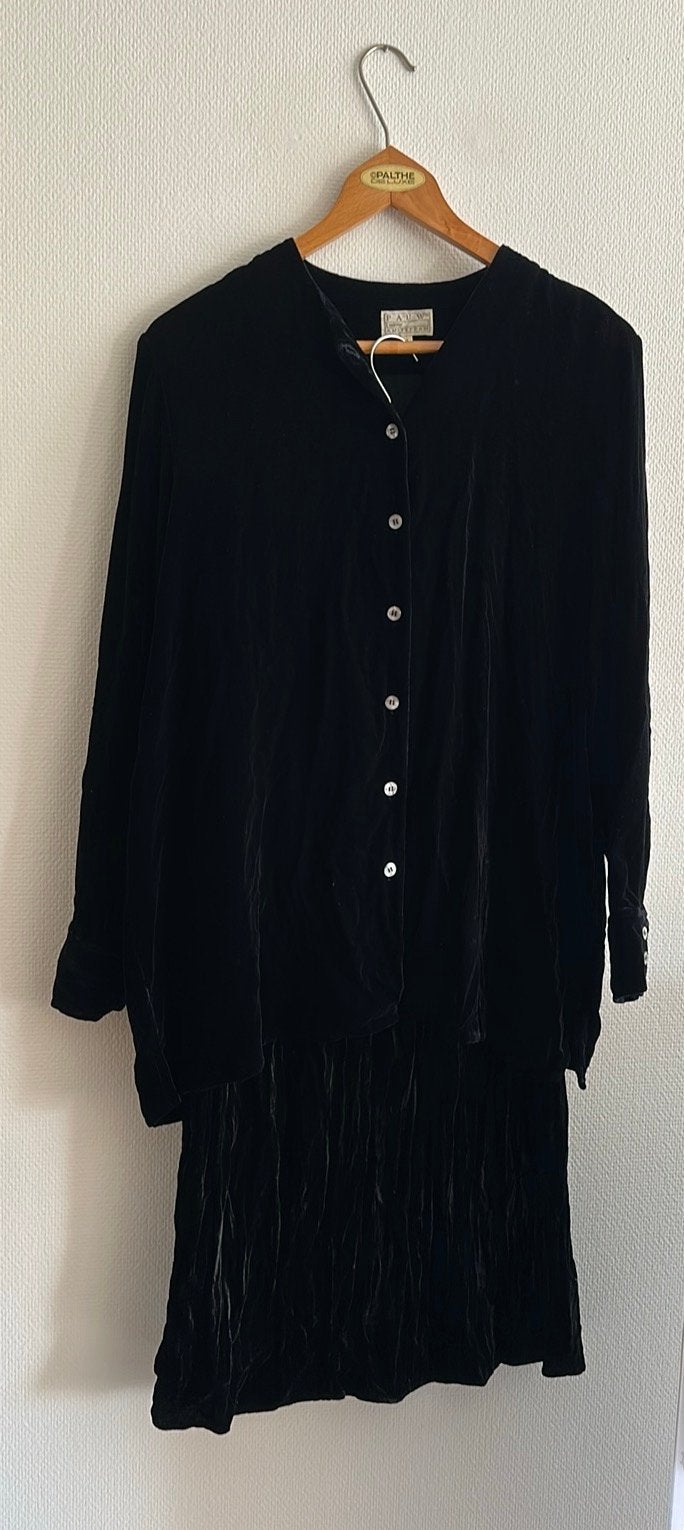 Pauw Elegante Zwarte Rok & Blouse Set - Maat S/M, Kleding | Dames, Ophalen of Verzenden, Zo goed als nieuw, Maat 38/40 (M), Zwart