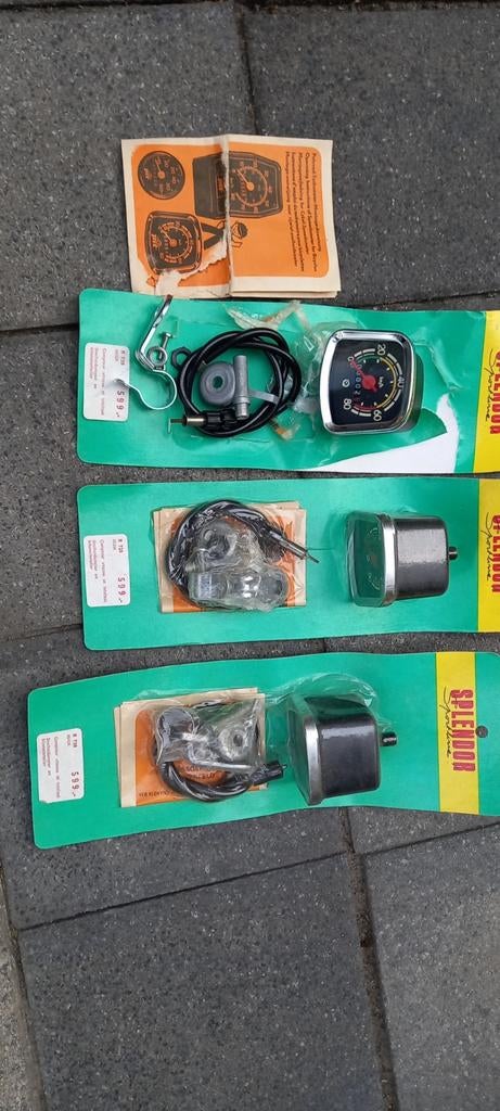 3x Splendor km teller oldtimer fiets/bromfiets nieuw, Ophalen of Verzenden, Nieuw, Overige typen, Overige merken