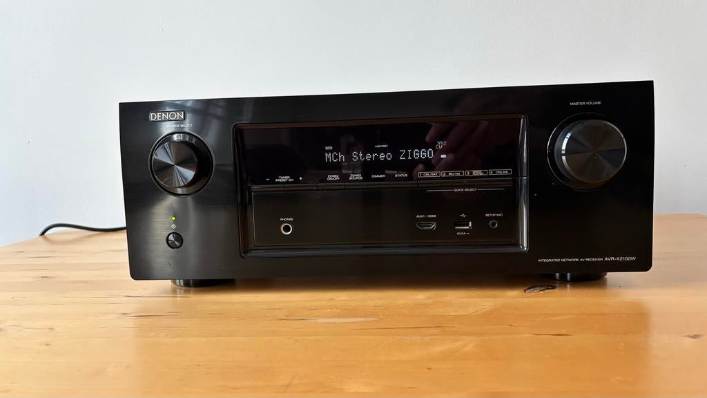 Denon AVR-X2100W AV Receiver met Afstandsbediening, Audio, Tv en Foto, Versterkers en Receivers, Ophalen, Denon, Zo goed als nieuw