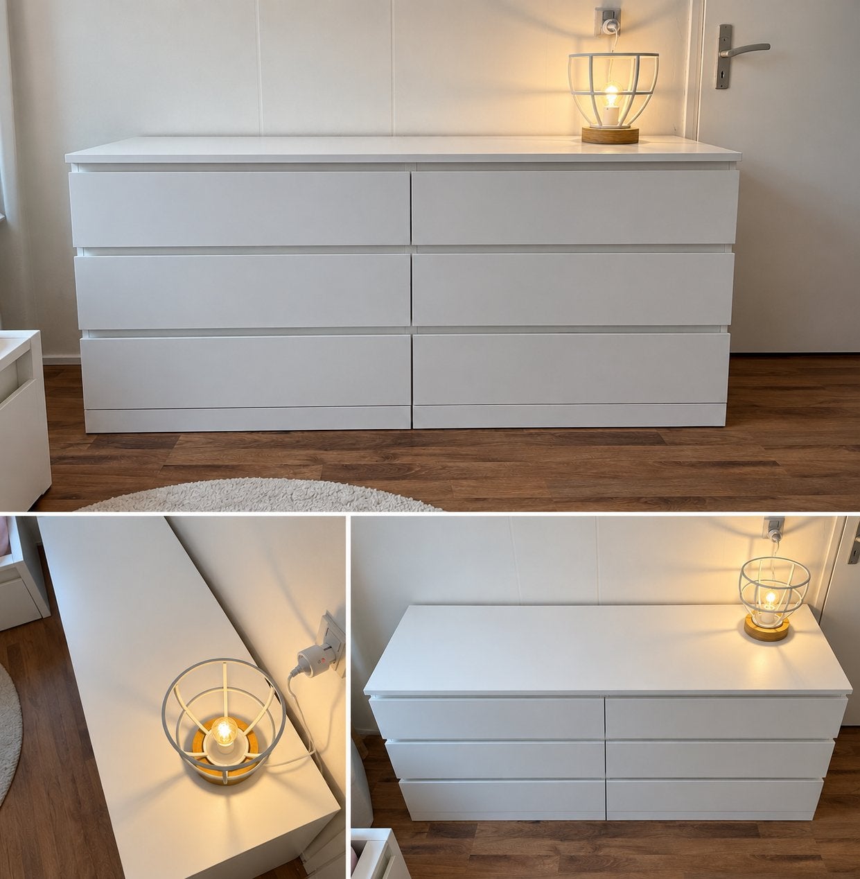 IKEA MALM - witte ladekast met 6 laden, Huis en Inrichting, Ophalen, Overige materialen, Minder dan 50 cm, 5 laden of meer