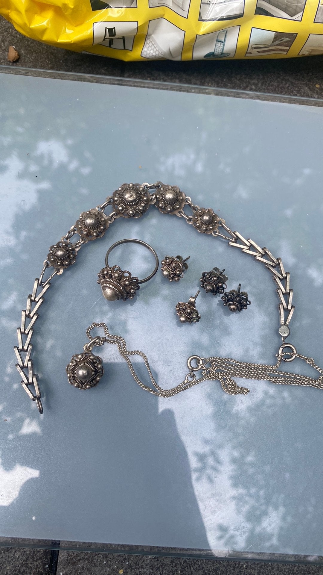 Antieke zeeuwse knoop sieraden zilver, Ophalen of Verzenden, Zilver