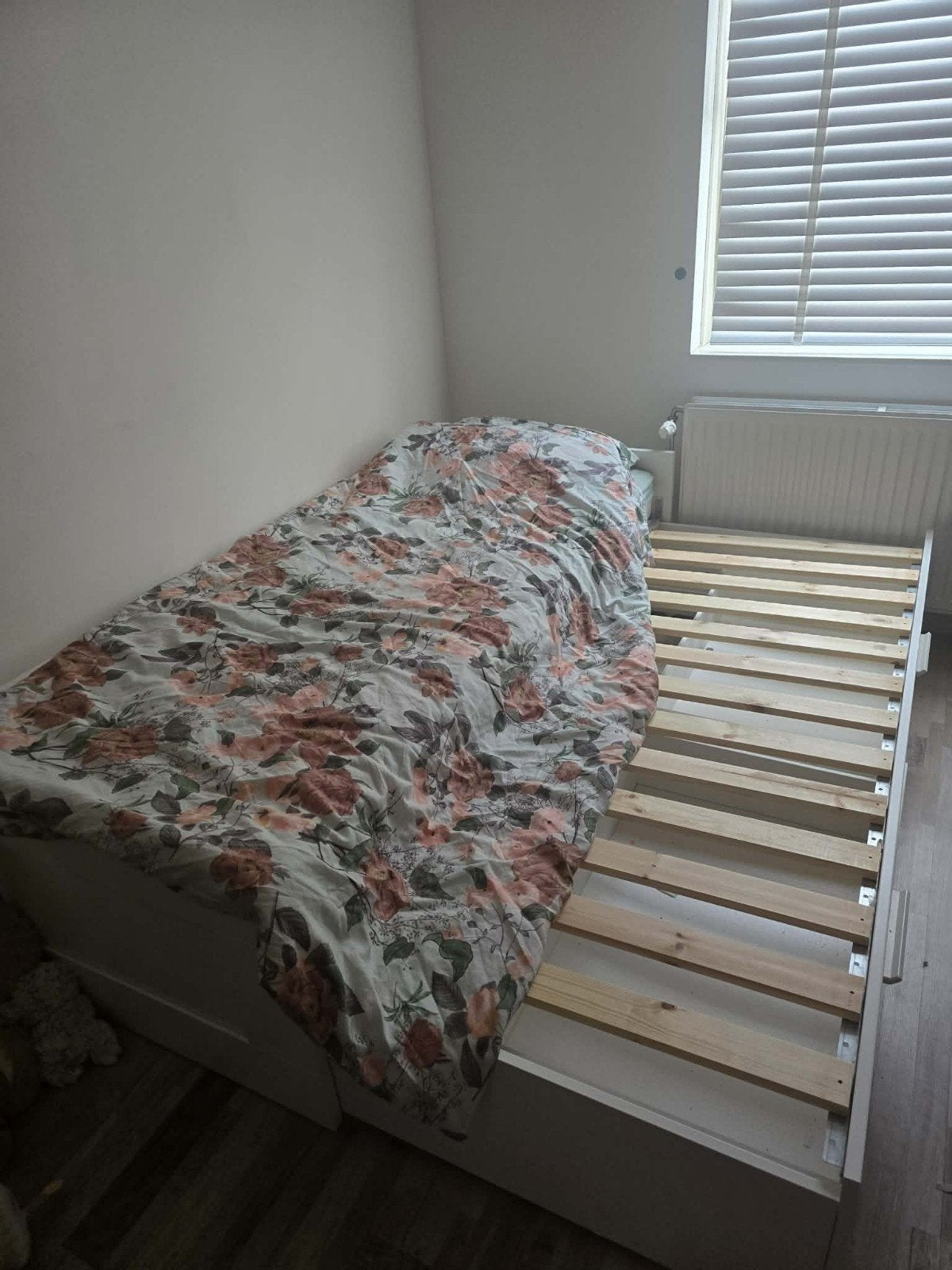 IKEA Hemnes bedbank met 2 lades en uitschuifbaar bed, Modern, Scandinavisch, Wit, Tweepersoons, Ophalen of Verzenden