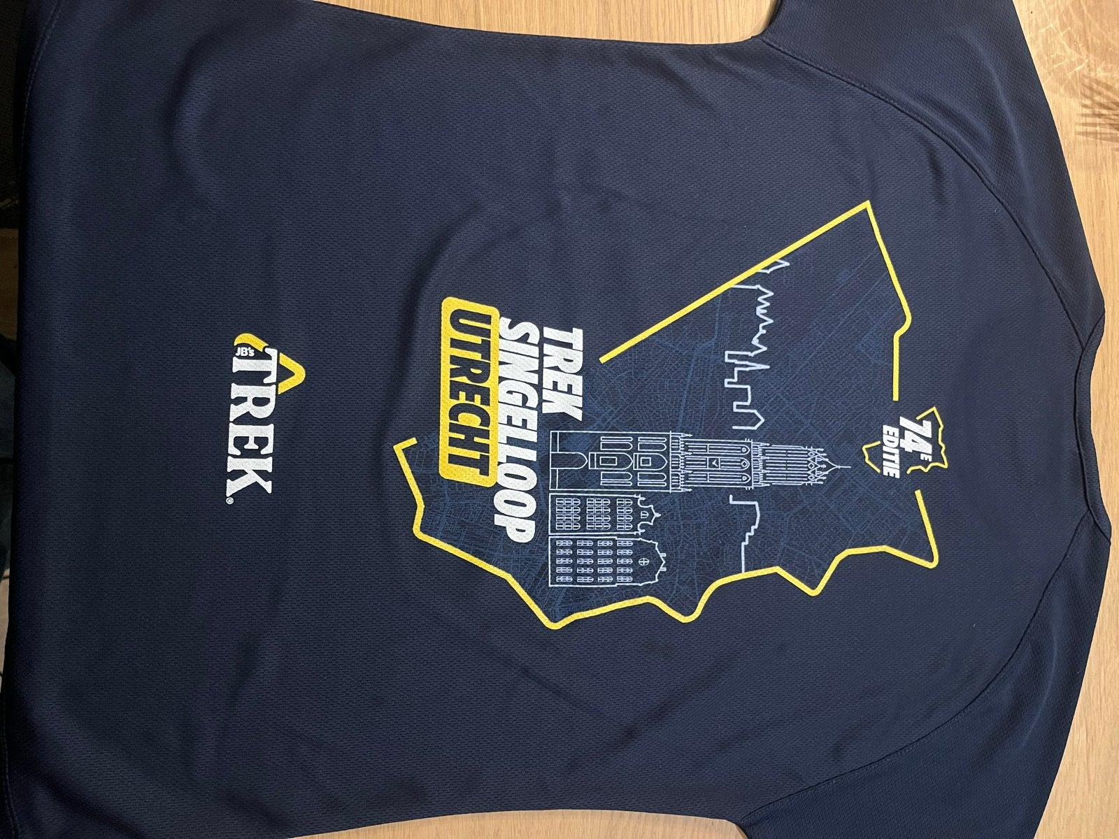 Trek Singelloop Utrecht hardloopshirt dames S, Ophalen, Blauw, Zo goed als nieuw, Hardlopen of Fietsen