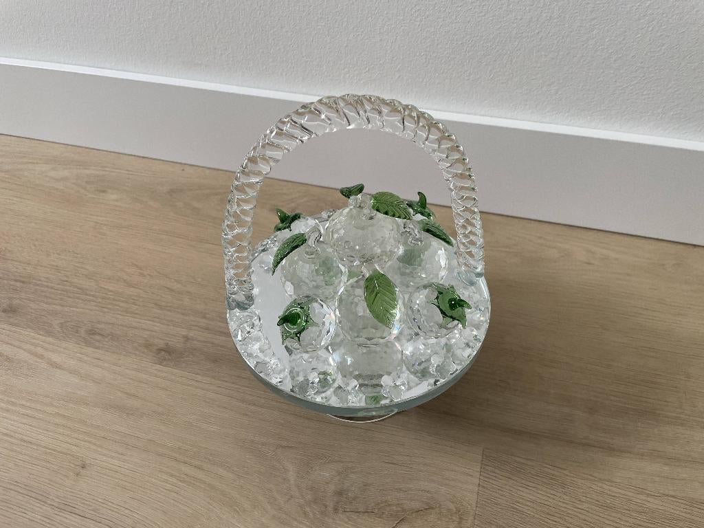 Kristal appels fruitschaal, Ophalen