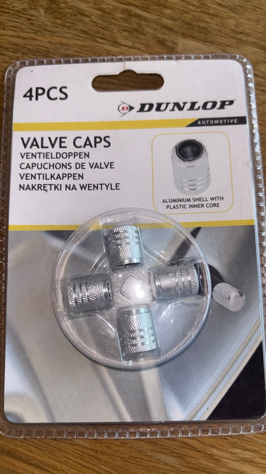 Dunlop Ventieldoppen Aluminium - 4 Stuks, Auto-onderdelen, Ophalen of Verzenden, Nieuw, Universele onderdelen