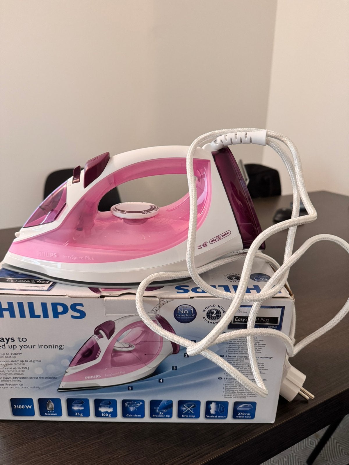 Philips Stoomstrijkijzer– Zo goed als nieuw, Ophalen, Zo goed als nieuw