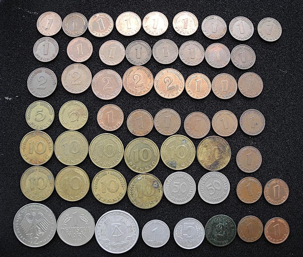 Serie Duitse munten vanaf 1875 Deutsches Reich, BRD & DDR, Ophalen of Verzenden, Duitsland, Setje