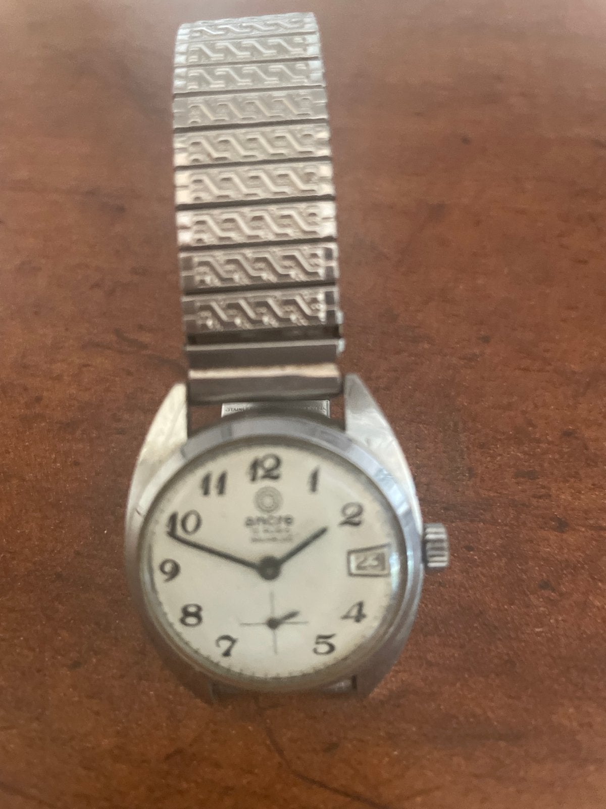 Vintage Ancre 15 Rubis Incabloc Polshorloge, Overige merken, Staal, Met bandje, Polshorloge