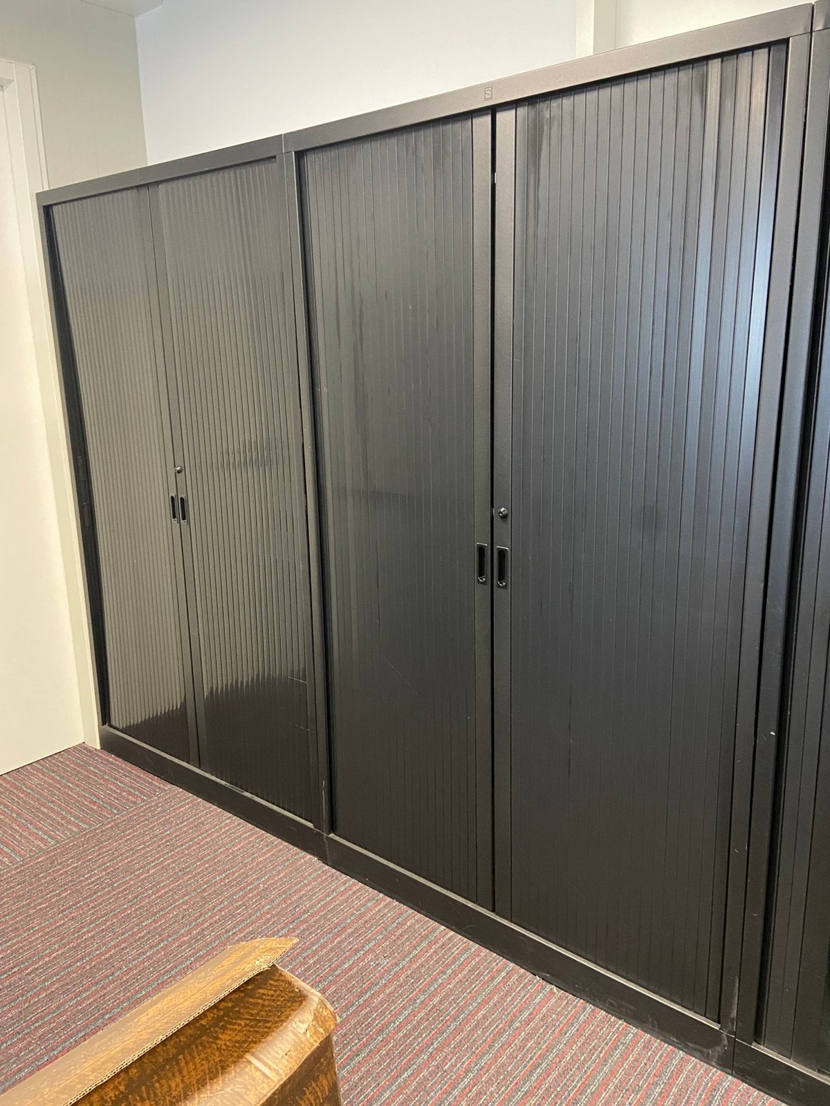 Roldeurkast/ archiefkast  (2 st) bieden per stuk., Huis en Inrichting, Ophalen, Gebruikt, 100 tot 150 cm, Metaal