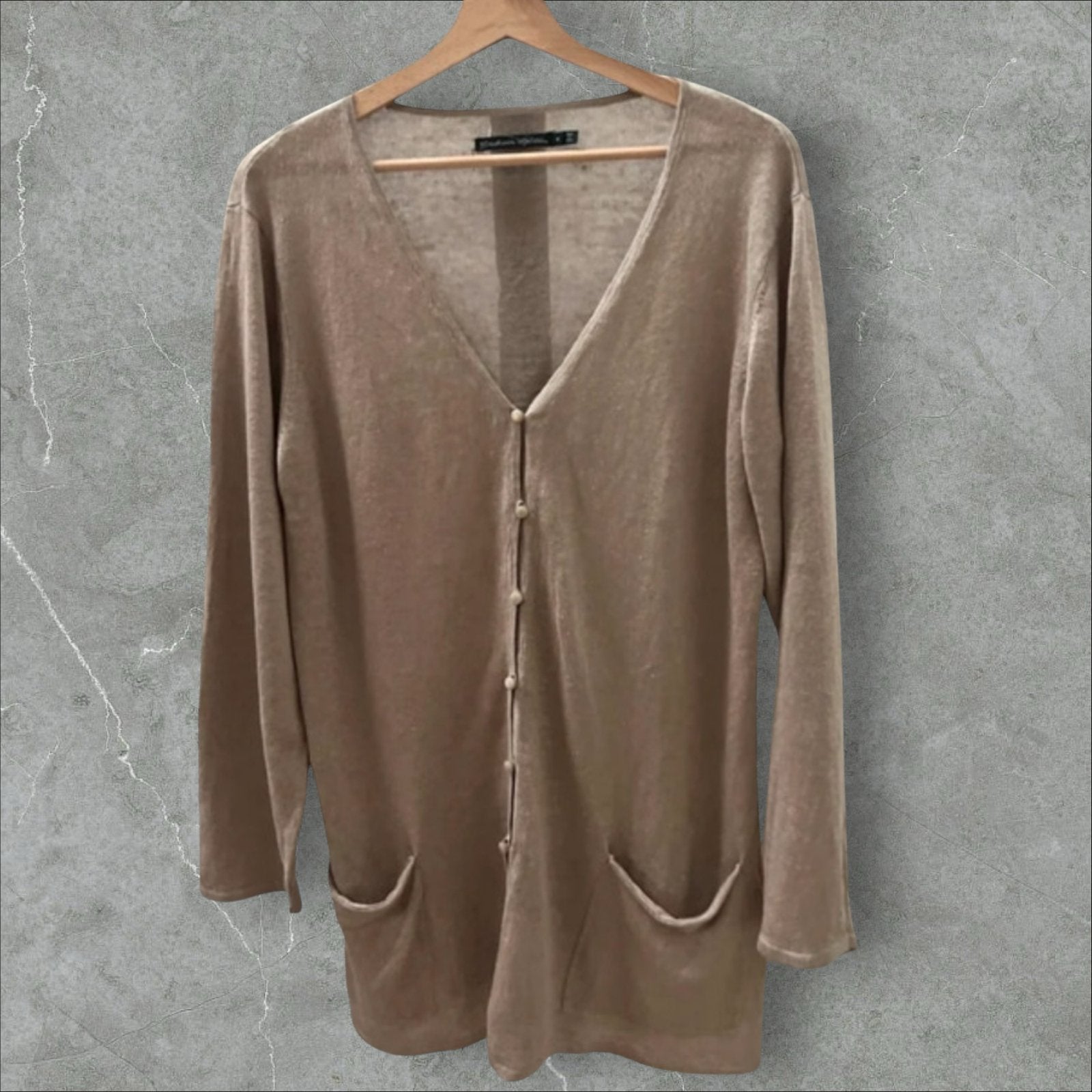 Gudrun Sjödén vestje/tuniek in beige, maat M, Ophalen of Verzenden, Gedragen, Maat 38/40 (M), Beige