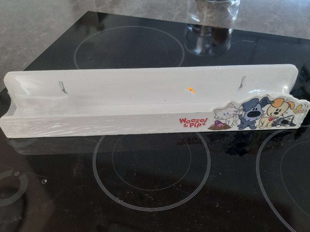 NIEUW - wit houten wandplankje Woezel & Pip, Ophalen, Overige merken, Nieuw, Wit
