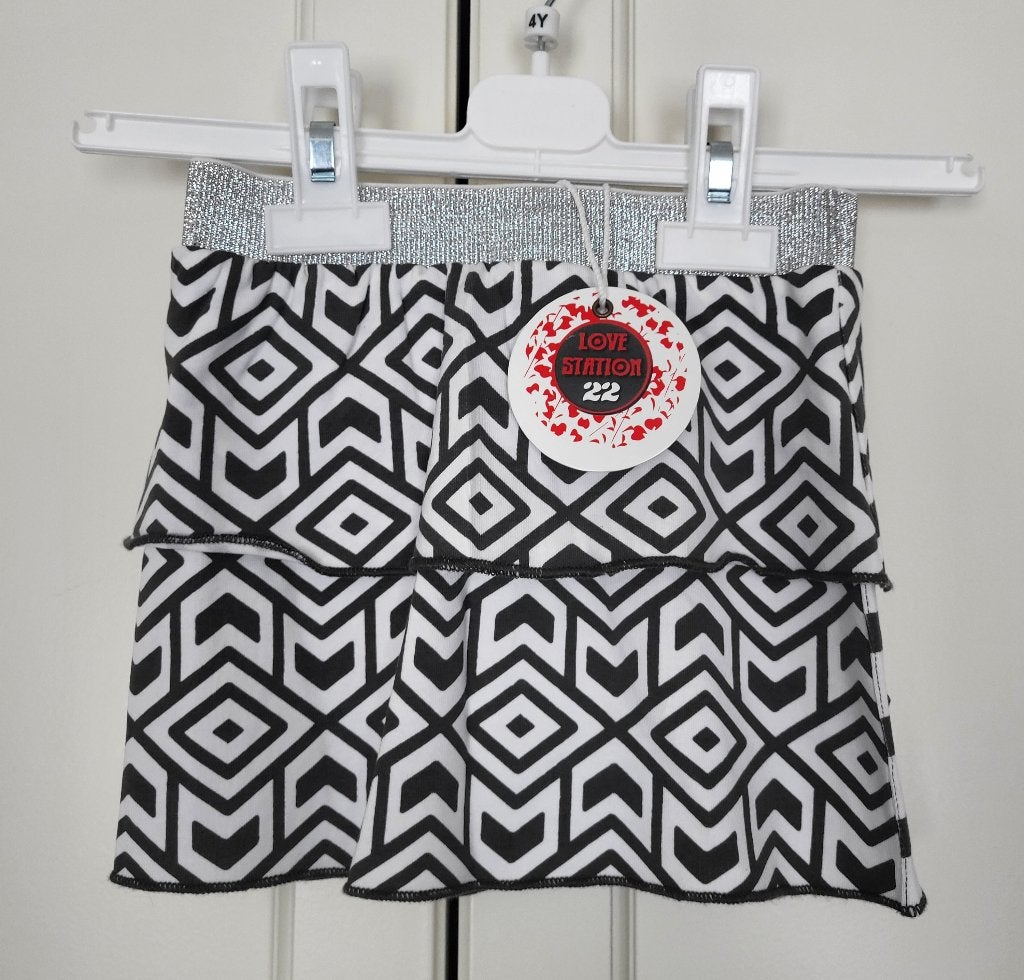 Nieuw! Lovestation22 rok, wit, grijs met motief, maat 86/92, Kinderen en Baby's, Babykleding | Maat 86, Meisje, Jurkje of Rokje