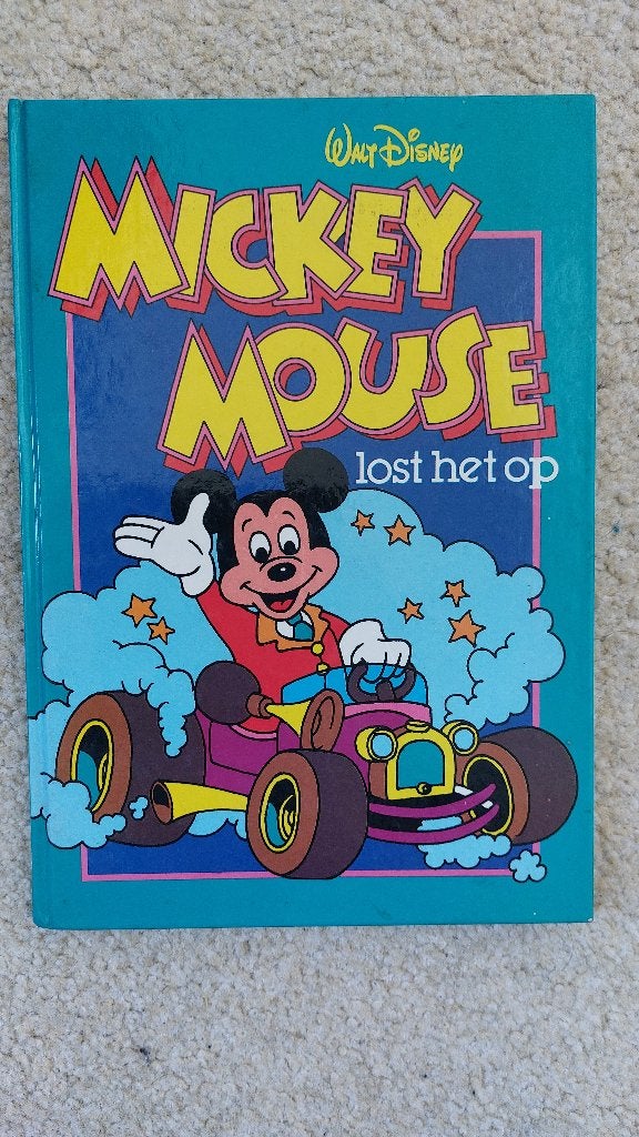 Mickey Mouse lost het op - Walt Disney (1981), Boeken, Gelezen, Walt Disney, Ophalen of Verzenden, Sprookjes