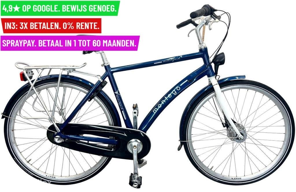Herenfiets Montego Avantgarel 28"/54cm/3ver - Garantie, Fietsen en Brommers, Fietsen | Heren | Herenfietsen, 9713 Bv Groningen