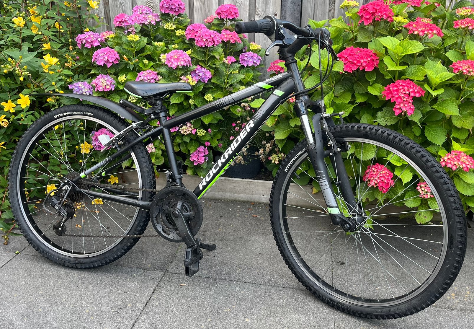 Mountainbike Rockrider st500 24inch, Fietsen en Brommers, Fietsen | Jongens, Ophalen, Zo goed als nieuw, 24 inch, Versnellingen