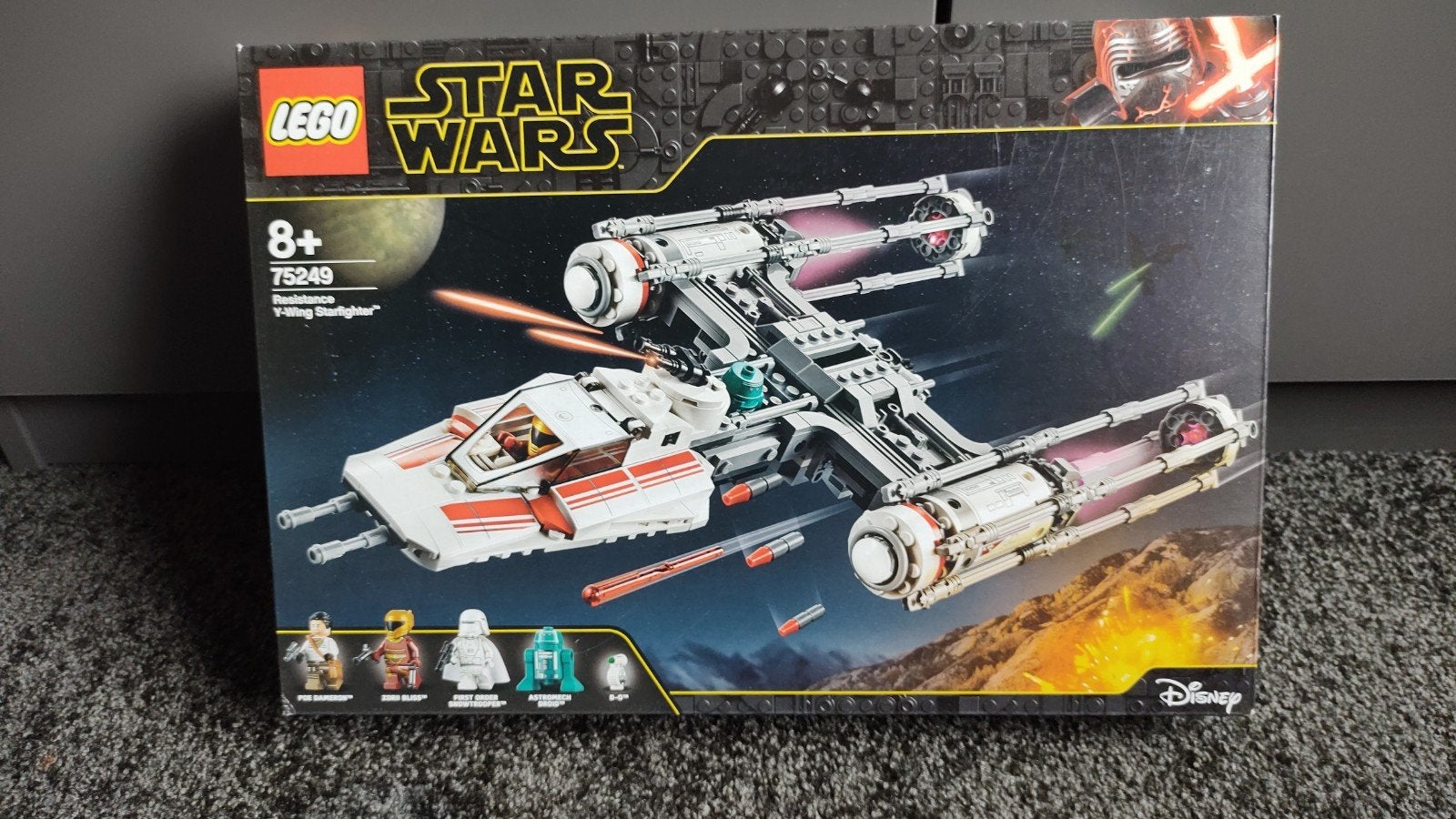 LEGO Star Wars 75249 Resistance Y-Wing Starfighter, Inclusief minifiguren, Star Wars, Lego, Nieuw