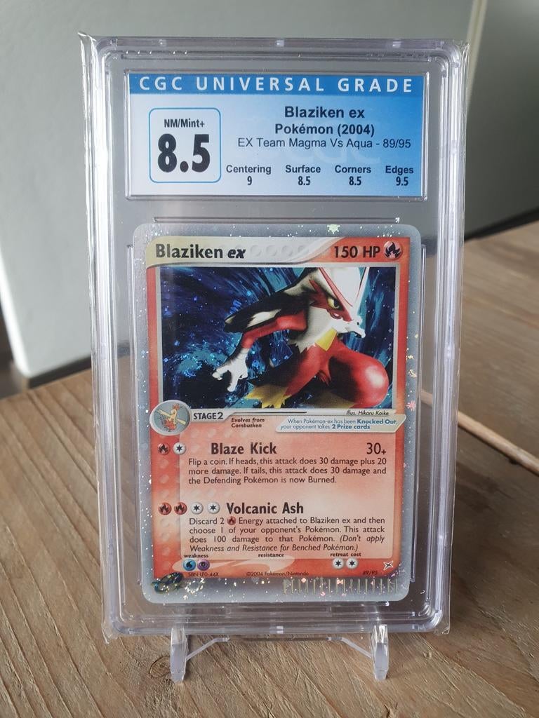 Blaziken EX 2004 CGC 8.5 Pokémon Kaart, Ophalen of Verzenden