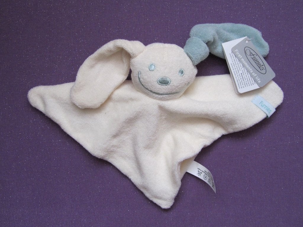 FUNNIES Knuffeldoekje KONIJN **Nieuw met Kaartje**, Ophalen of Verzenden, Nieuw, Konijn, Met label