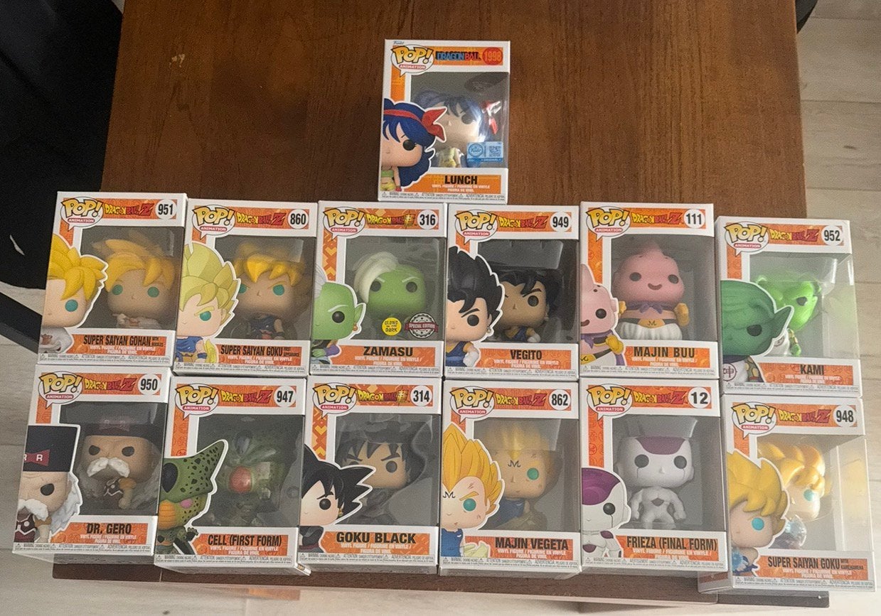 Dragon Ball Z Funko Pop! Collectie (13 stuks), Ophalen of Verzenden, Zo goed als nieuw
