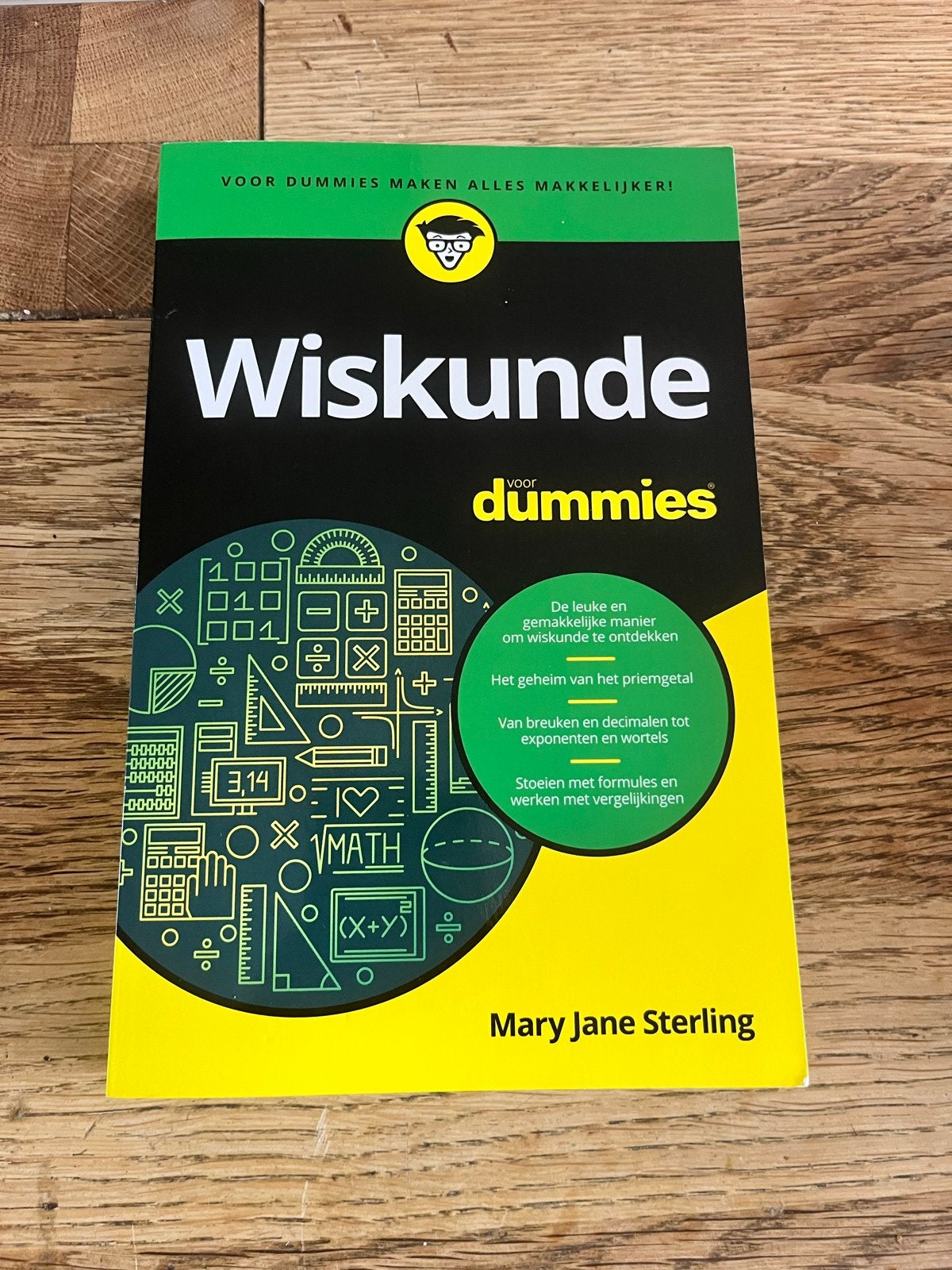 Wiskunde voor Dummies - Mary Jane Sterling, Boeken, Ophalen of Verzenden, Beta, Zo goed als nieuw, Overige niveaus
