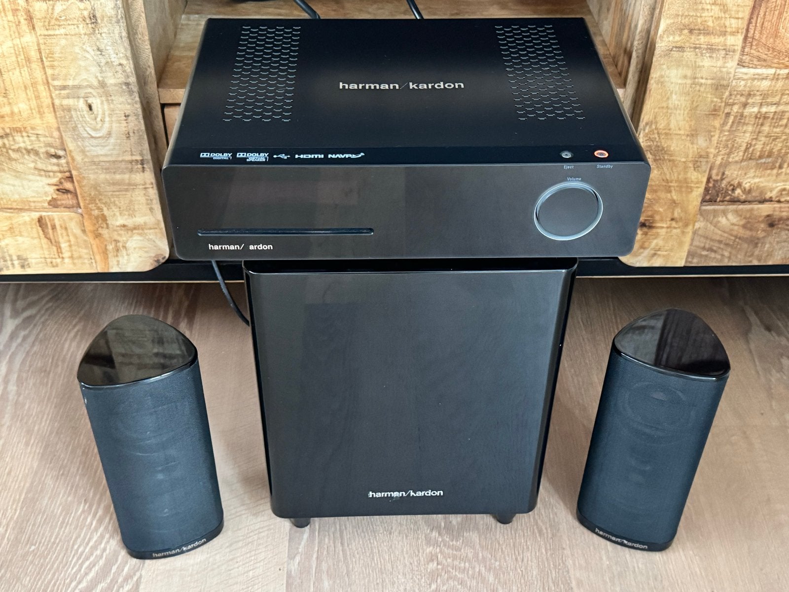 Harman Kardon HKTS210SUB/230 2.1 Home Cinema Systeem, Gebruikt, 2.1-systeem, 70 watt of meer, Overige spelers