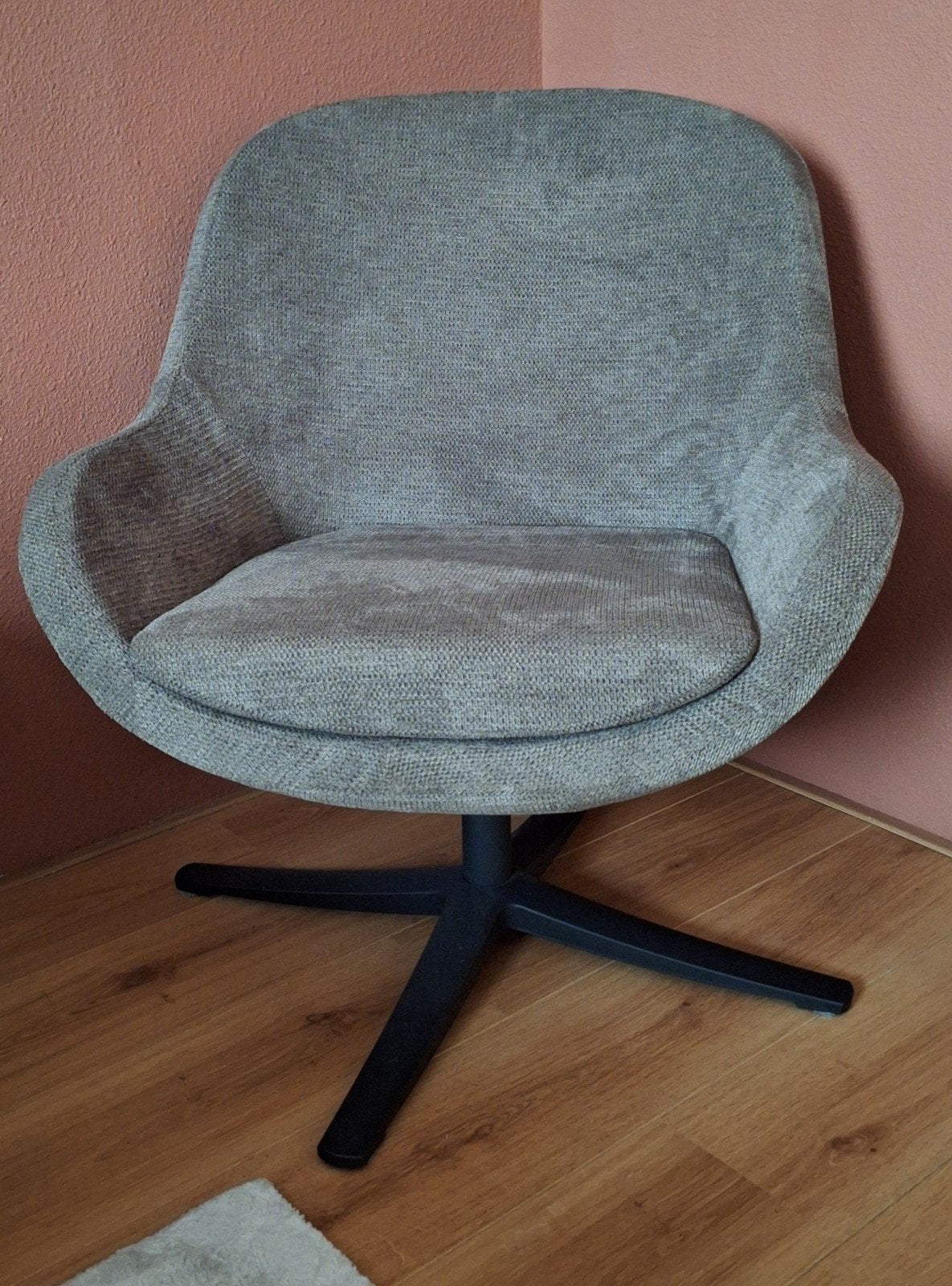 Wehkamp Home fauteuil groen/grijs, Ophalen, 75 tot 100 cm, Zo goed als nieuw, 75 tot 100 cm