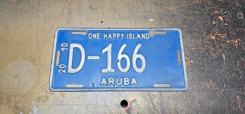 Aruba licenceplate,kentekenplaat, nummerplaat, Ophalen of Verzenden, Zo goed als nieuw, Auto's