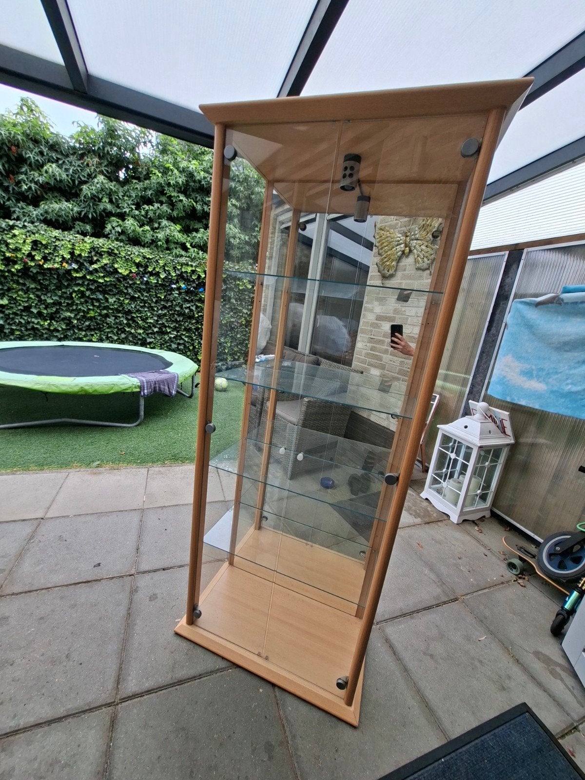 vitrinekast, Ophalen, 50 tot 100 cm, Zo goed als nieuw, 150 tot 200 cm