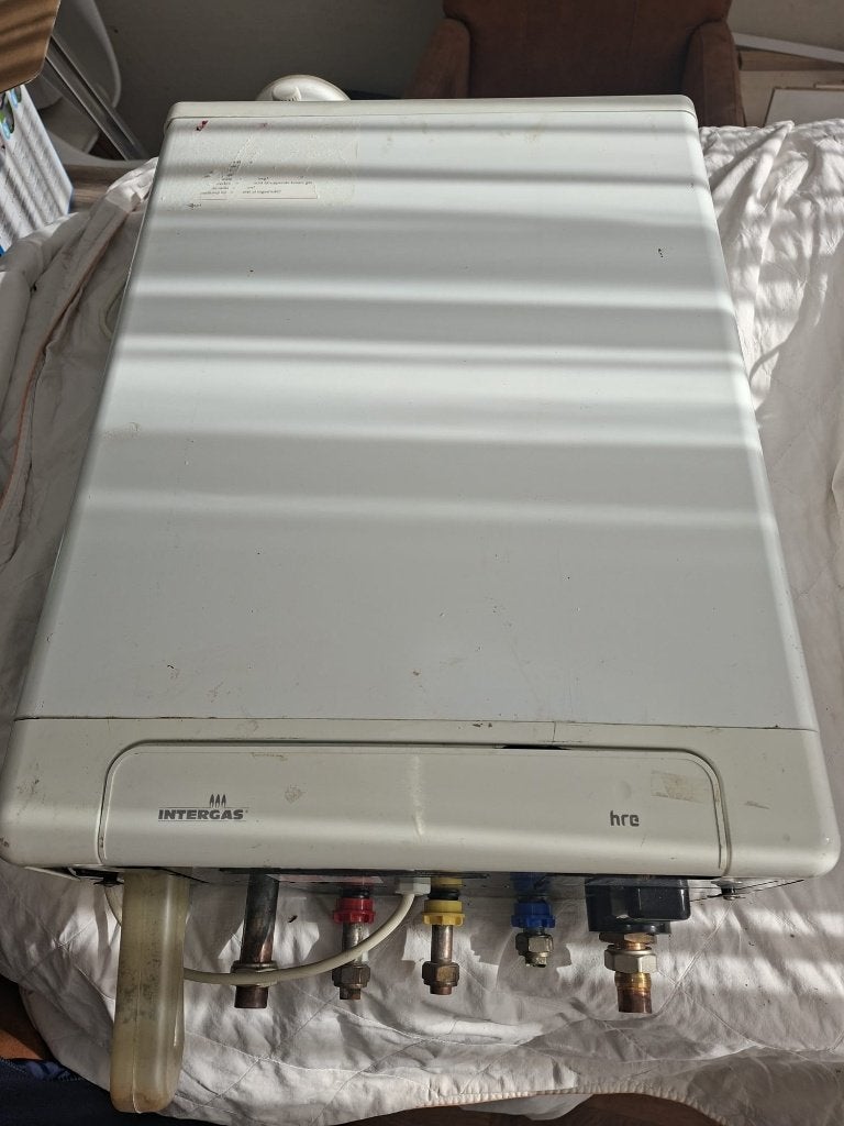 Intergas cv ketel, Ophalen, 30 tot 80 cm, Gebruikt, Hoog rendement (Hr)
