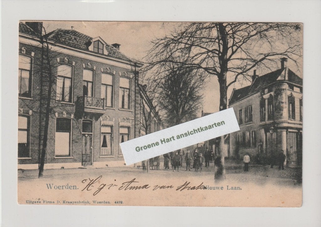 Woerden - Nieuwe Laan * 260607-01, Ophalen of Verzenden, Voor 1920, Gelopen, Utrecht