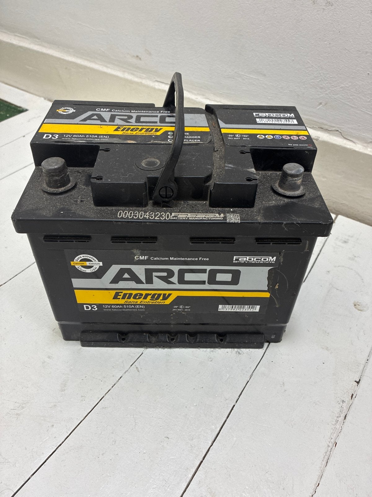 ARCO Energy D3 12V 60Ah 510A (EN) Accu - Gebruikt, Ophalen, Gebruikt