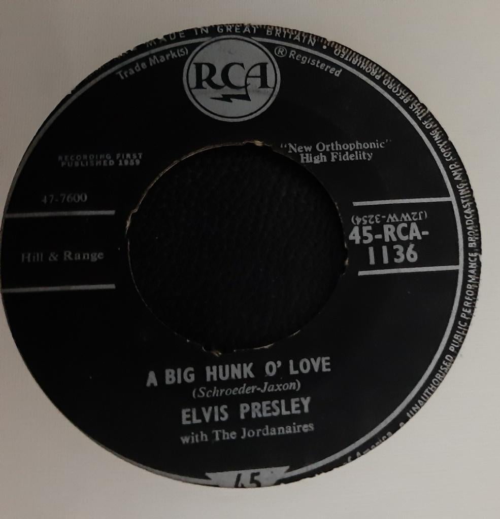 Elvis Presley With The Jordanaires – A Big Hunk O' Love, Originele persing, Verzenden, Gebruikt, Pop