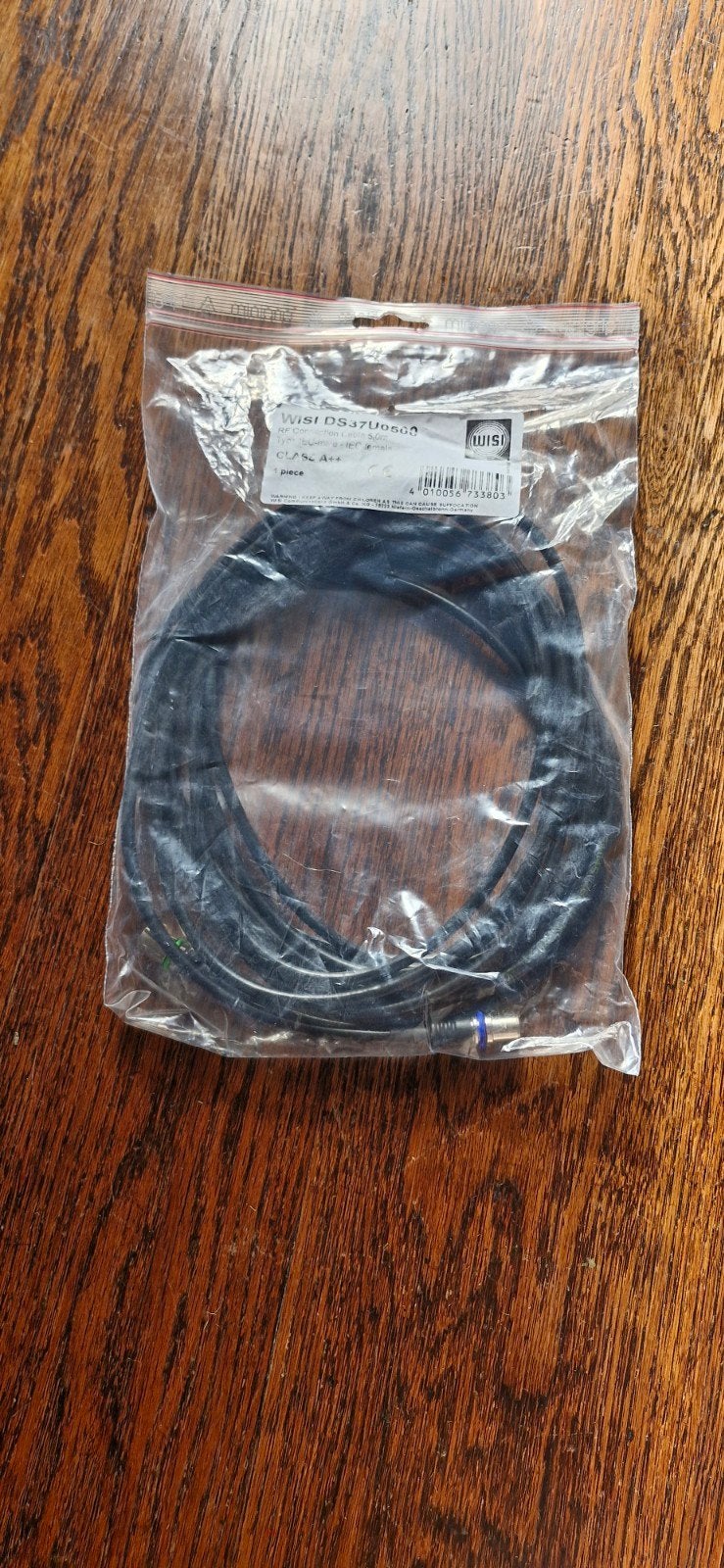 WISI RF A++ Coax Kabel 5m IEC-male naar IEC-female, Ophalen of Verzenden, Nieuw, 2 tot 5 meter, Coaxiale kabel