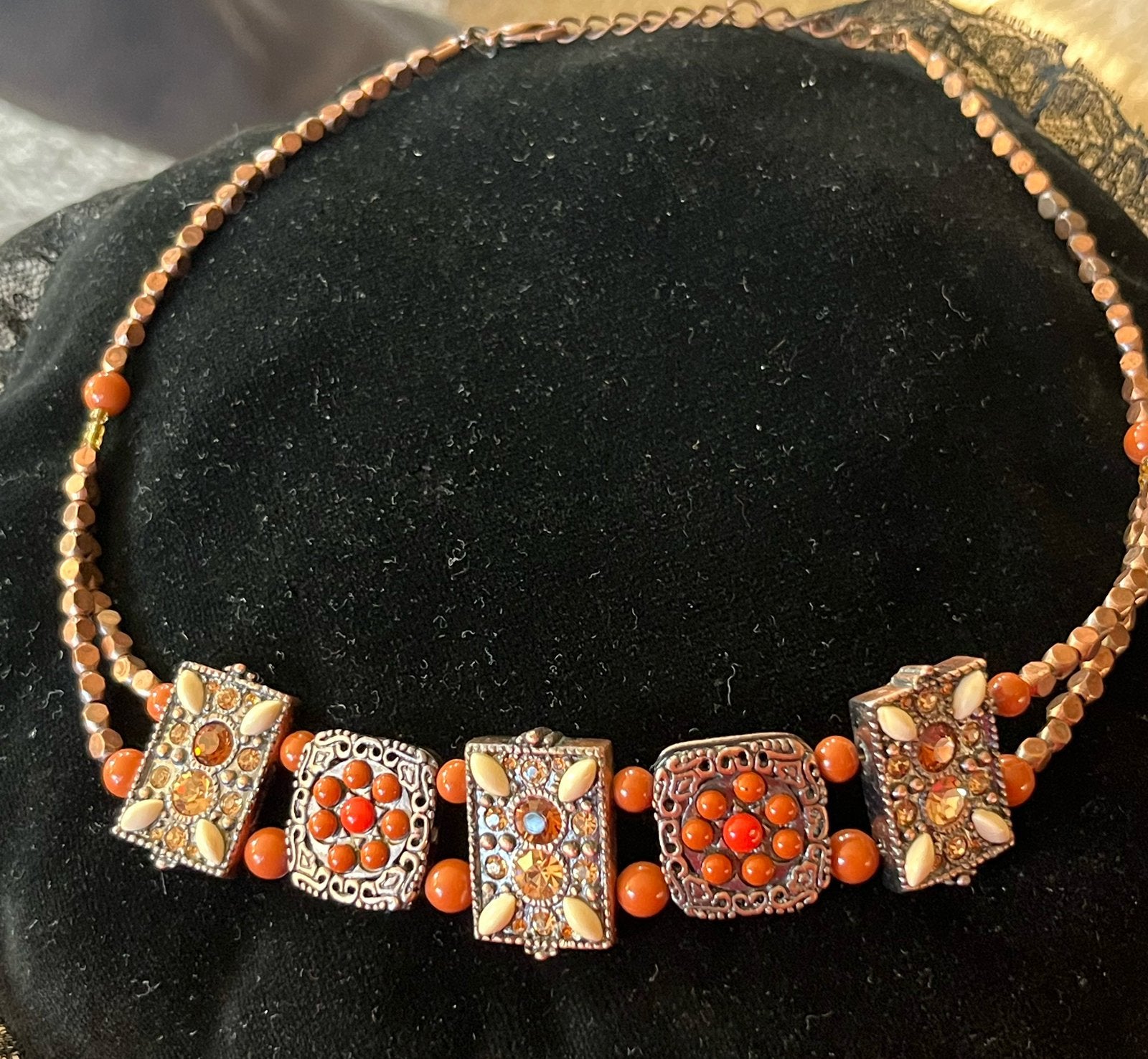 Oude vintage -  bijzondere ketting - Wings., Verzenden, Ketting