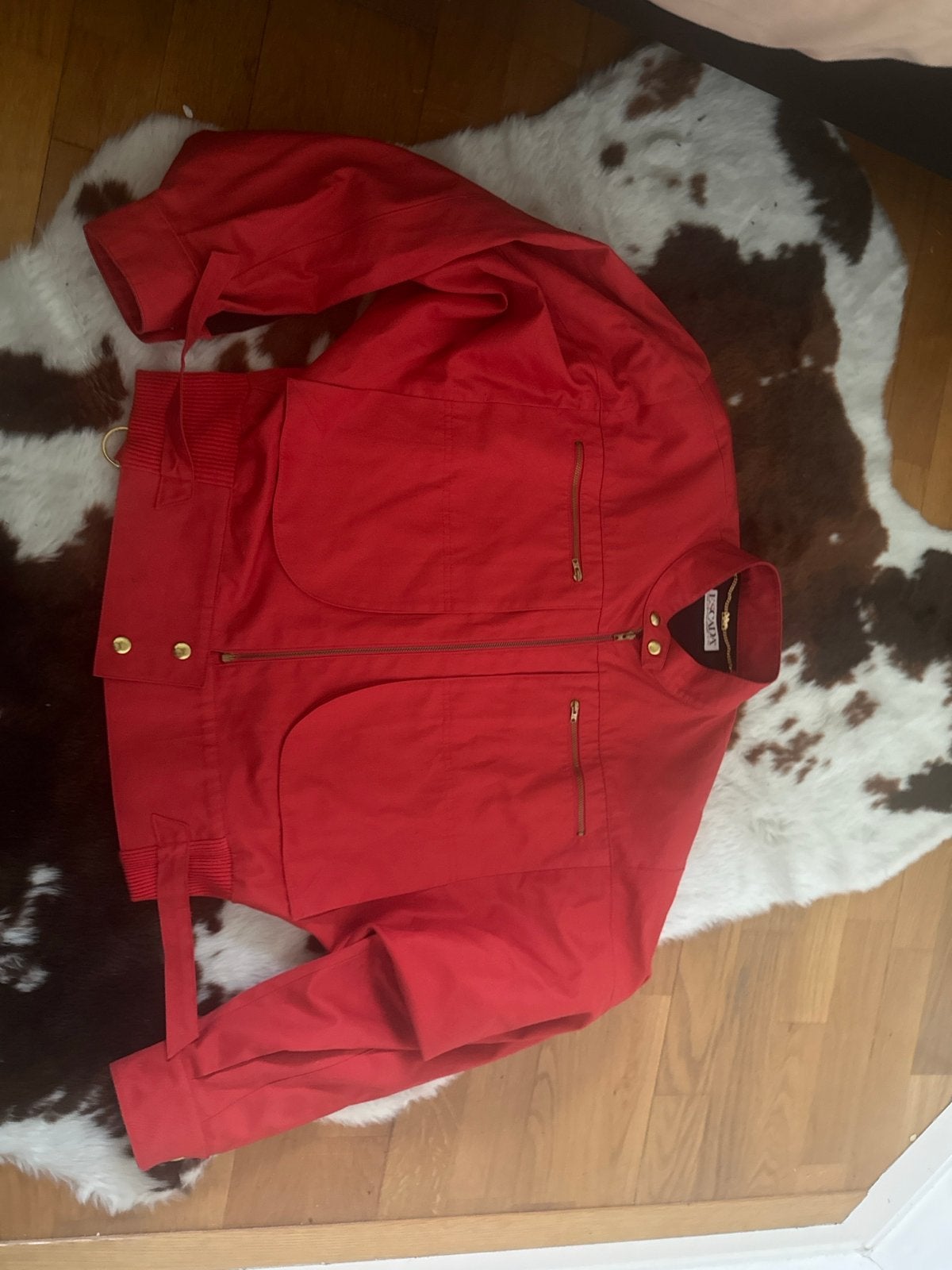 Zeldzaam Escada Jack West Germany, Kleding | Dames, Jassen | Zomer, Zo goed als nieuw, Maat 38/40 (M), Rood, Ophalen of Verzenden