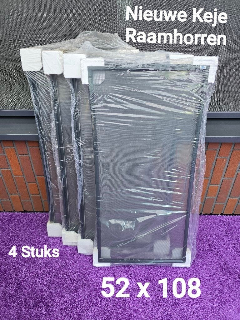 4 Nieuwe Keje Inzet Horren, Doe-het-zelf en Verbouw, Deuren en Horren, Ophalen, Nieuw